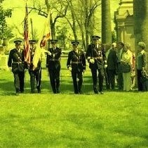 SERIES: Five views of the A. M. Winn Memorial dedication ceremony in 1975 at the City Cemetery by the Native Sons of the Golden West