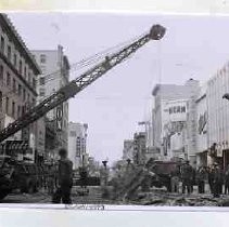 Removing street car track