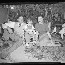 A family at Christmas