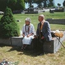 Tule Lake Linkville Cemetery Project 1989: Religious Figures Pay their Respects