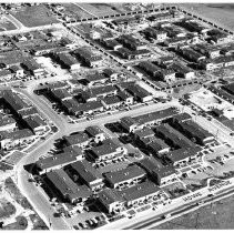 Aerial view of Fairlake Apartments development