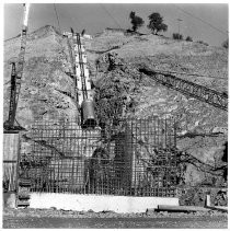 A large pipe is nearing completion at the Colgate powerhouse