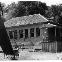 Caption Reads: "The last of the one-room school houses left in the Chico Unified School District, the Centerville School will remain open one more year."