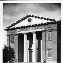 View of the California State Capitol Building at Benicia, which served at the state's capitol for one year, Feb. 1853 to Feb. 1854. California State Landmark #153 in Solano County