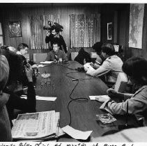 Ed Martin, Deputy Chief of Police, Sacramento, holding a press conference