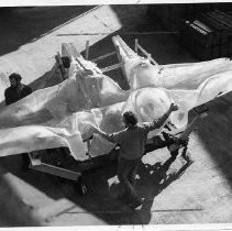 Acrylic sculpture being made