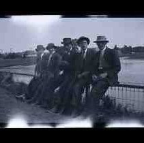 Six young men posed in Southside Park