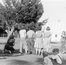 Girls Playing Baseball