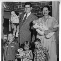 Dain Domich and family, in 1953