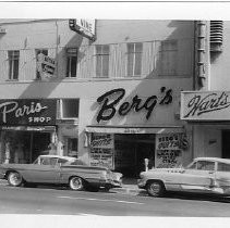 Paris Shop, Berg's, and Hart's Restaurant