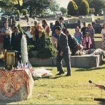 Tule Lake Linkville Cemetery Project 1989: Ceremony with View of Religious Altar