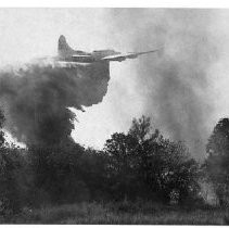 B-17 Drops Fire Retardant