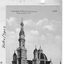 Cathedral of the Belssed Sacrament. Postcard