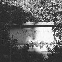 Tombstone of J. W. Reeves