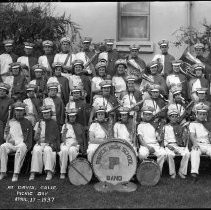 Pierce High School Band, Davis CA,1937