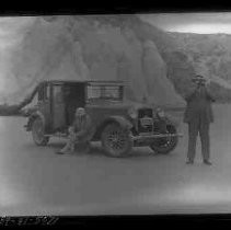 Car parked on a beach