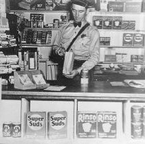 Policeman in Grocery Store