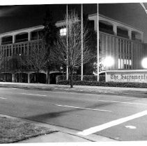 Sacramento Union building night time view