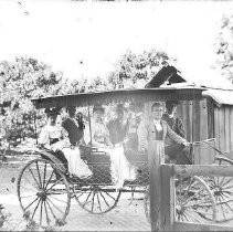 Family riding carriage