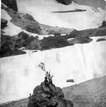 Native Americans Plant Flag on Mount Lassen Peak