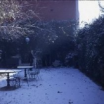 Old Sacramento. View of the Firehouse Courtyard at the rear of the building