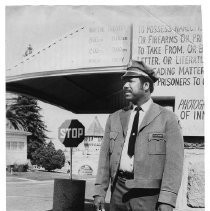 Charles Clifford on the job at Folsom Prison main gate