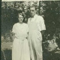 Man and woman in yard