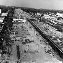 Construction of Interstate 80 in Sacramento