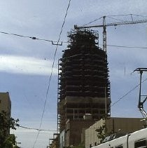 Views of the Sacramento Housing and Redevelopment Agency (SHRA) projects. This view is for the Renaissance Tower under construction at 801 K Street in Sacramento