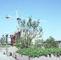 Views of the Holiday Inn Hotel downtown under construction at 4th and 5th Streets on K Street