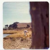 Photographs of landscape of Bolinas Bay. "Ann Peak and Bill Pritchard, Bolinas Lagoon, Sept. 2, 1973."