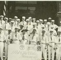 Post Office clerks of Sacramento pose for 4th of July