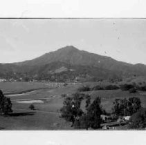 Drake's Bay. "Mt. Tamalpais from top of hill near where Drake Plate found in 1936"