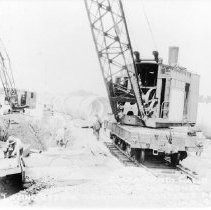 "Laying 9' Diameter Reinforced Concrete Pipe"