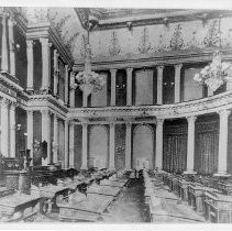 Interior view of the Senate Chambers in the California State Capitol
