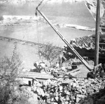 Construction of Head Dam, Folsom