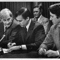 Governor Edmund G. Brown signing proposed tax (Behr) bill
