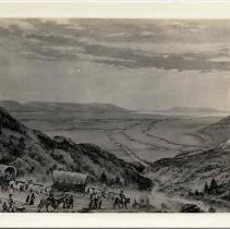 Photographs of Sketches of Western Pioneer Trail scenes