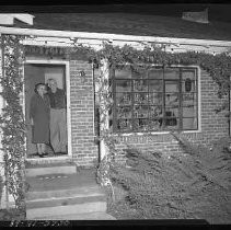 A house decorated for Christmas