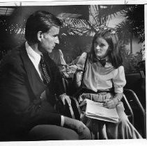 Gov. Brown with French student, Edith Popinet