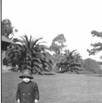 Small Child Wearing Wool Coat