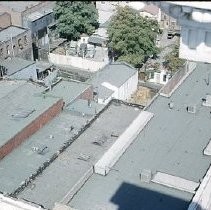 Aerial view of the redevelopment district