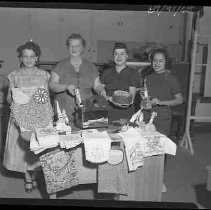 Four women with handicrafts