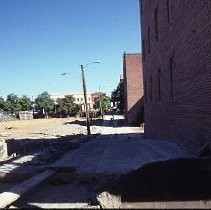 Old Sacramento. Old Sacramento. View of the Firehouse Alley between I and J Streets