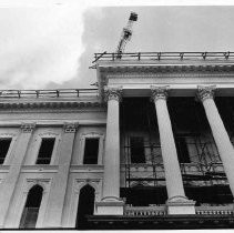 Progress on the California State Capitol building continues. This view is of the nearly completed southside of the building