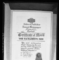 Editor and Publisher Contest Award