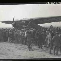 An airplane marked "Wright Whirlwind BA-1"