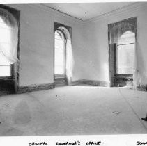 John Worsley, project architect inspects the original governor's office in the California State Capitol building