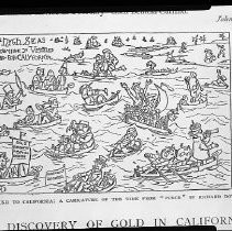 California Gold Rush Caricature