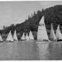 View of sailboats on the water
